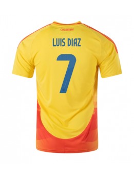 Billige Colombia Luis Diaz #7 Hjemmedrakt Copa America 2024 Kortermet